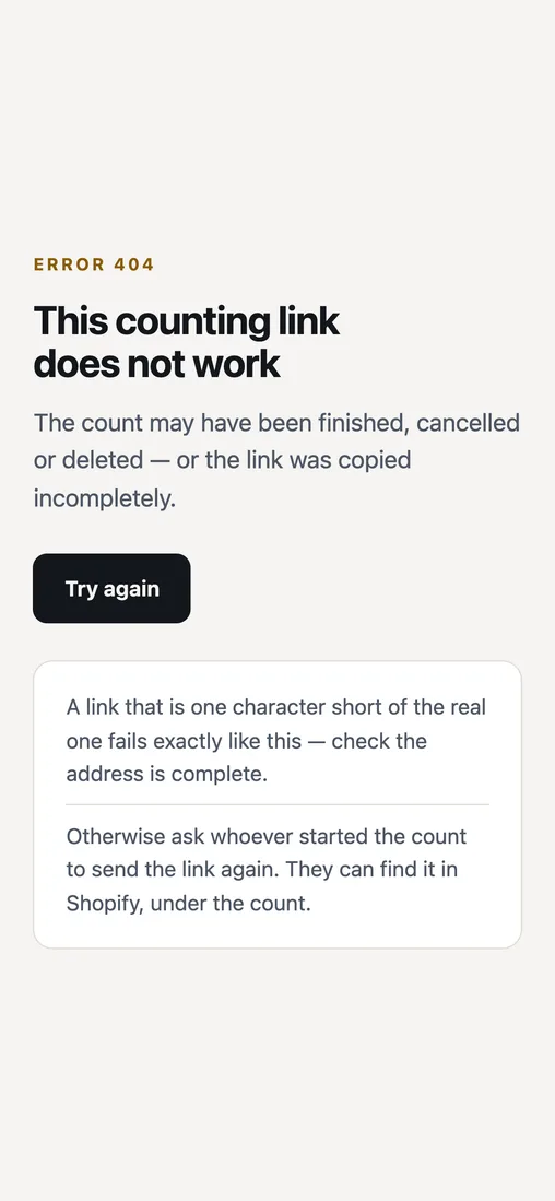 A link that has been replaced
