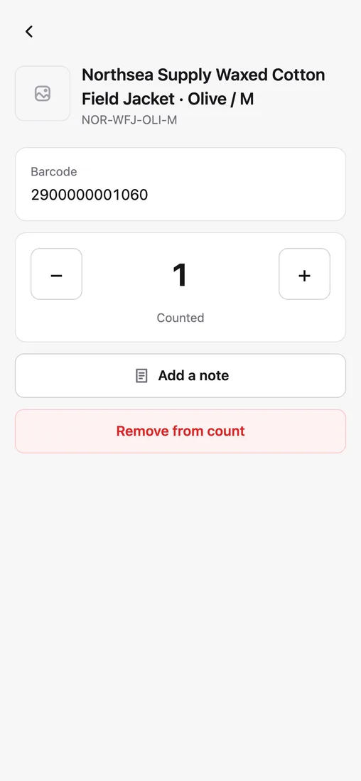 One item: adjust it, note it, or remove it