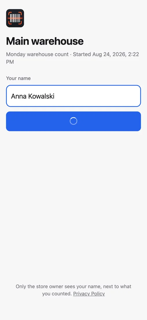 The catalogue downloading to the device
